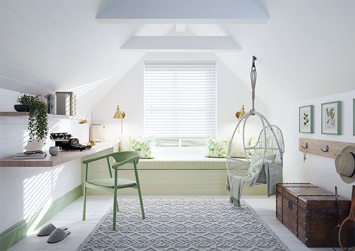 Ecowood, Brilliant White Fine Grain - Motorised Venetian Blind - Image 6